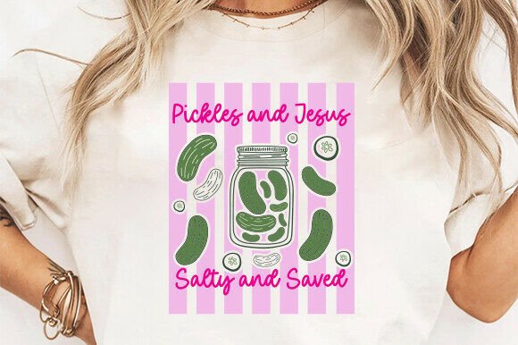 Bible Verse PNG: Pickles & Jesus T-Shirt Designs