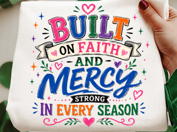 Built on Faith and Mercy Christian PNG