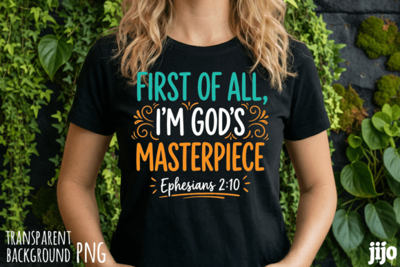 God Masterpiece Ephesians Christian PNG T-Shirt Designs