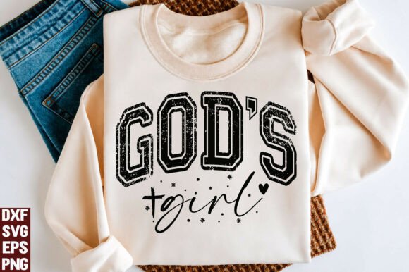 God’s Girl SVG Christian Faith PNG