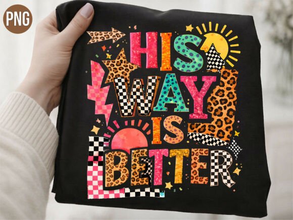 His Way is Better Christian Leopard PNG T-Shirt Designs
