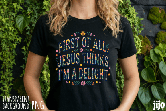 Jesus Christian Floral Delight PNG