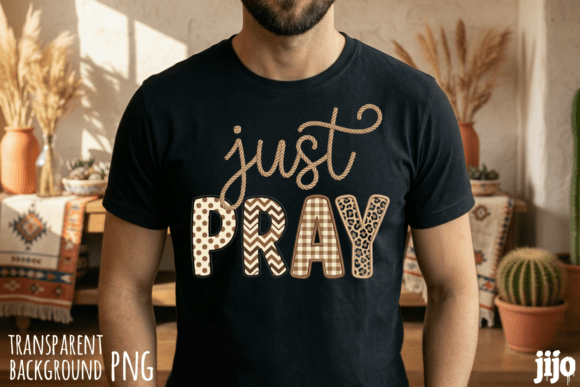 Just Pray Christian Rope PNG